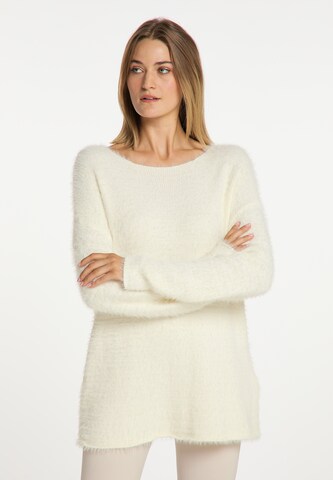 usha WHITE LABEL Pullover in Weiß: predná strana