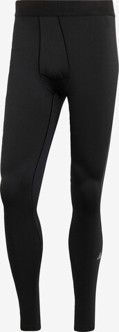 ADIDAS PERFORMANCE Skinny Workout Pants 'Techfit Cold.Rdy Long' in Black: front