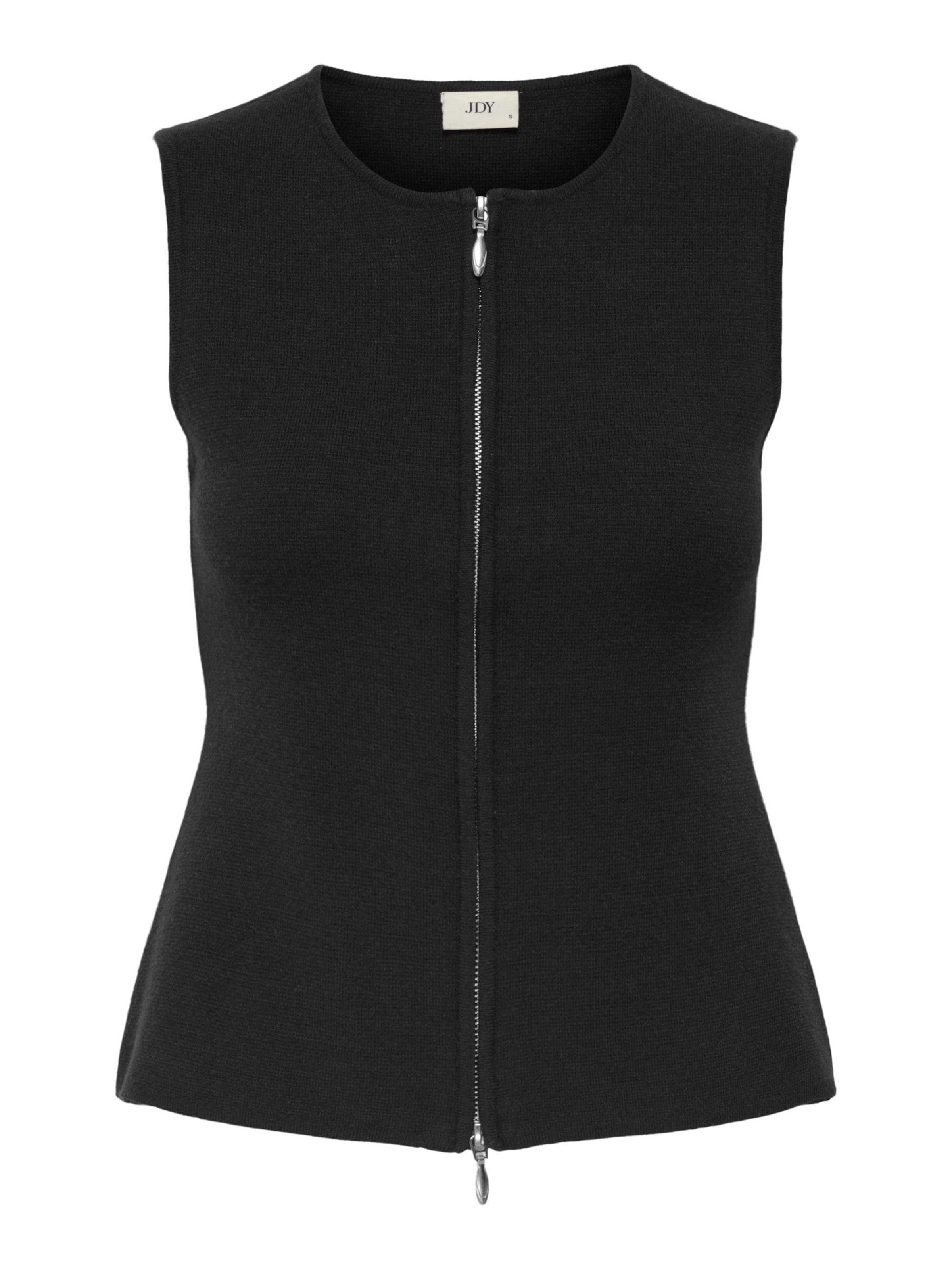 JDY - Chaleco 'RILEY' en negro: frente