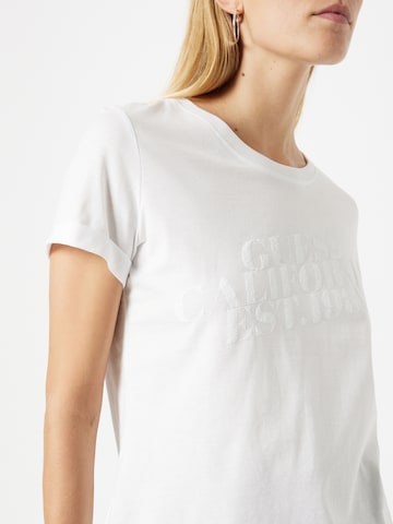 GUESS T-Shirt 'AURELIA' in Weiß
