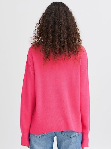 ICHI Sweater ' IHBOSTON LS7 ' in Pink