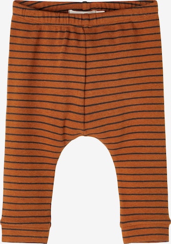 Lil ' Atelier Kids Pants 'Miego' in Brown: front