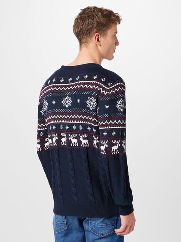 Lindbergh - Pullover 'Xmas' em azul