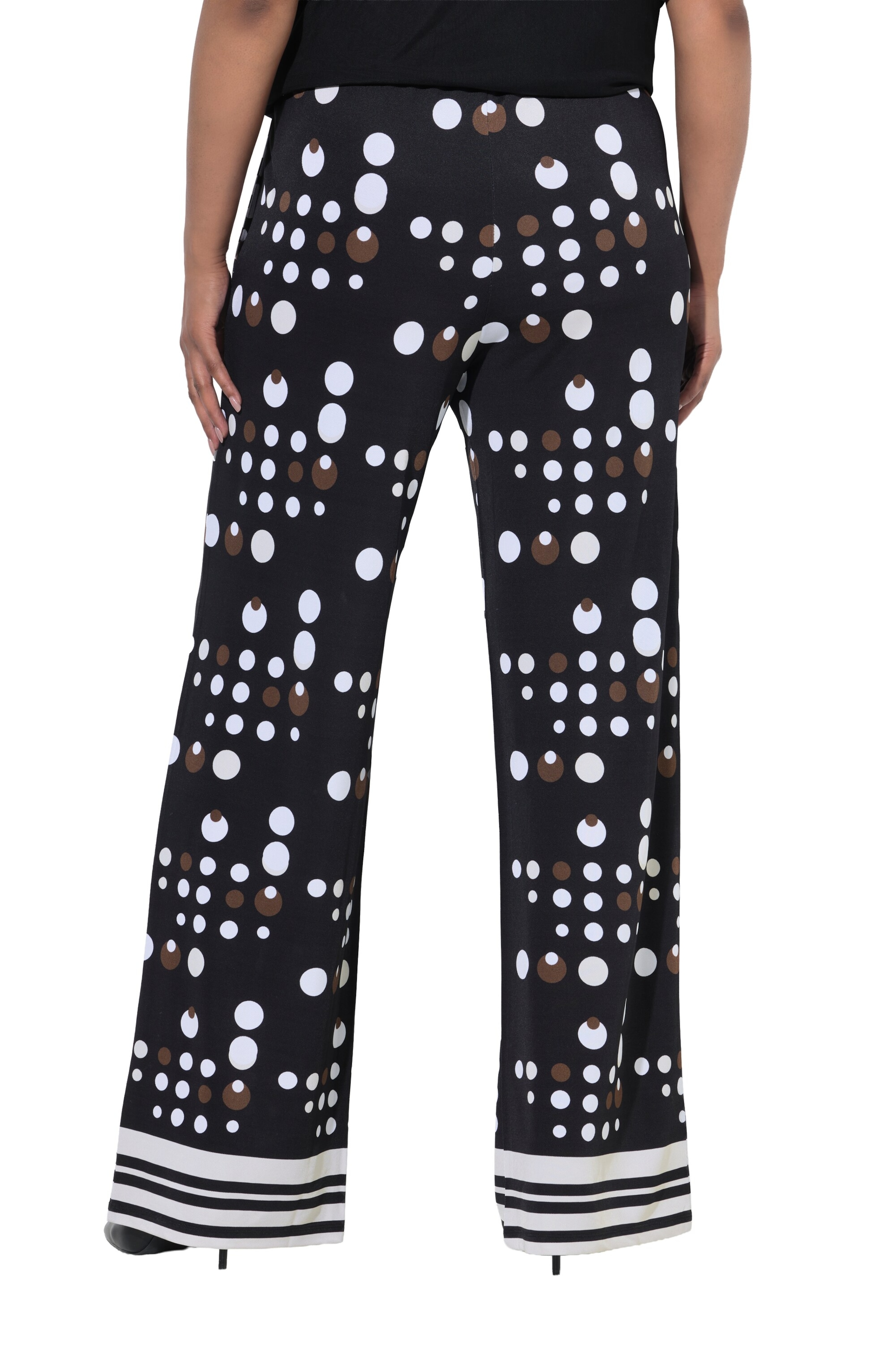 Ulla Popken Regular Broek in Zwart