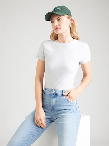 Abercrombie & Fitch Тениска в сиво: отпред