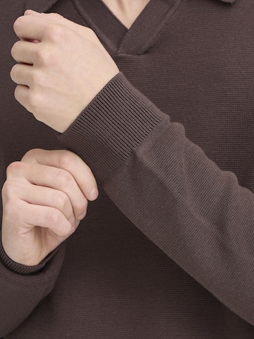 Casual Friday - Pullover ' CFDAHL ' em castanho