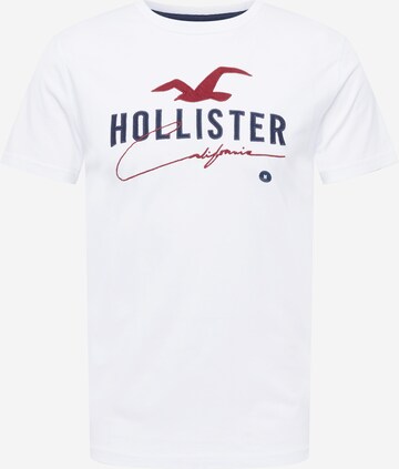 HOLLISTER Tričko – bílá: přední strana