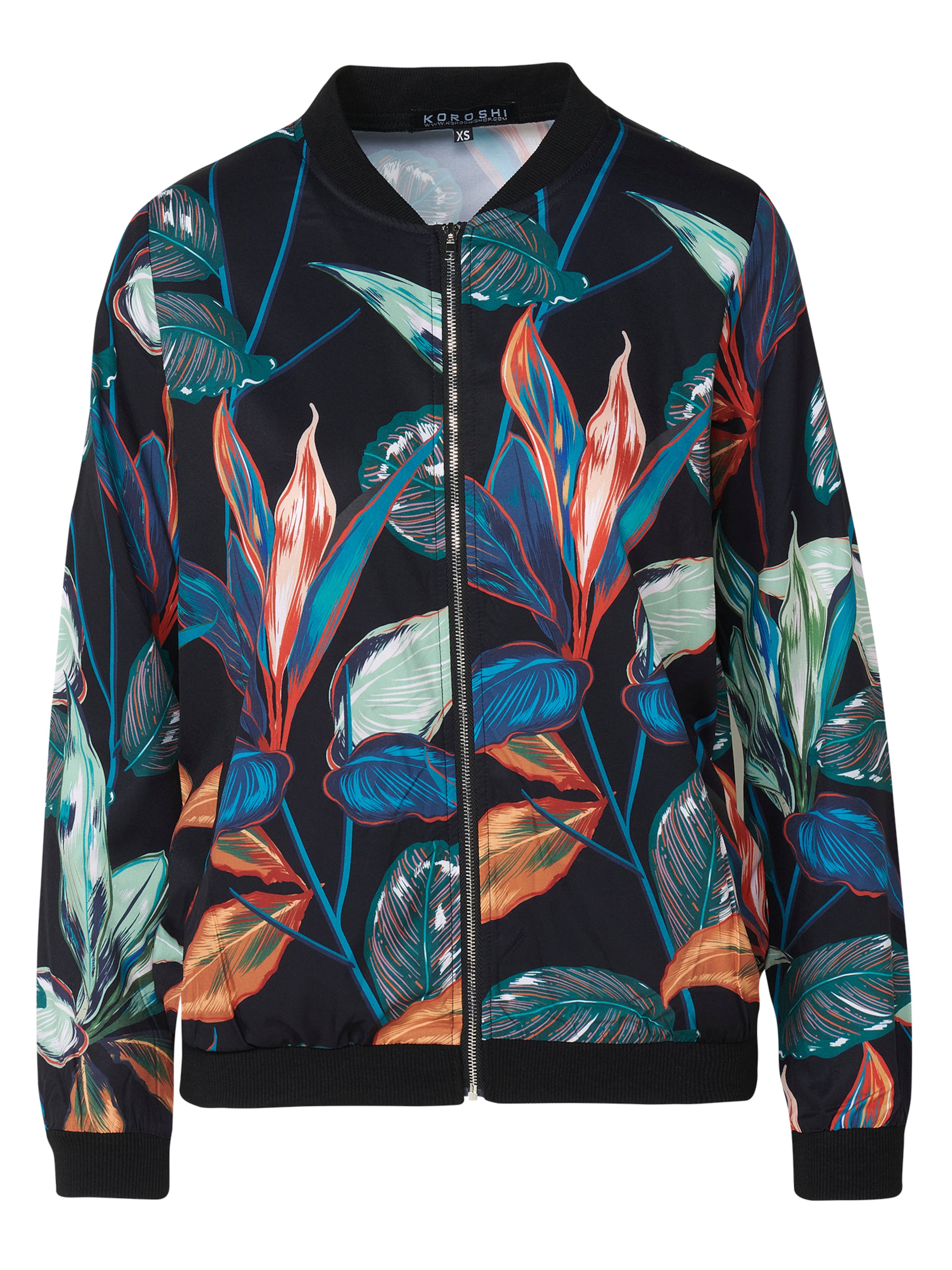 KOROSHI Between-season jacket in Mixed colours: front