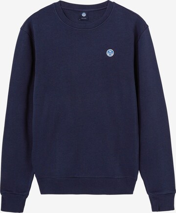 North Sails Sweatshirt in Blauw: voorkant