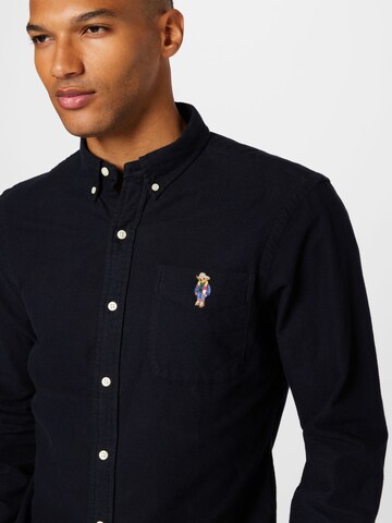 Coupe slim Chemise Polo Ralph Lauren en noir