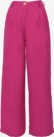 FRESHLIONS Wide Leg Bukser i pink: forside