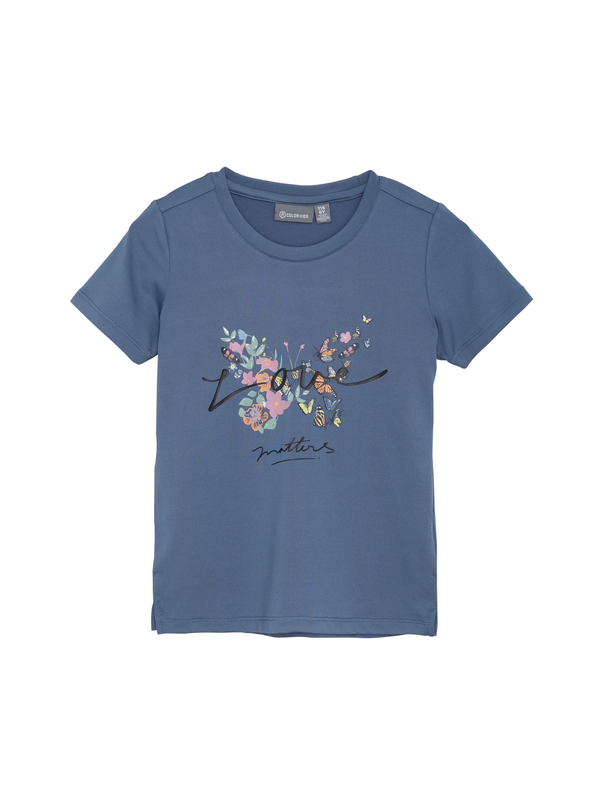Maglietta di COLOR KIDS in blu: frontale
