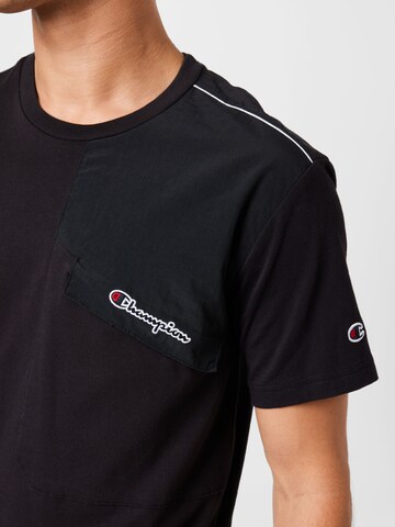 T-Shirt 'Crewneck' Champion Authentic Athletic Apparel en noir
