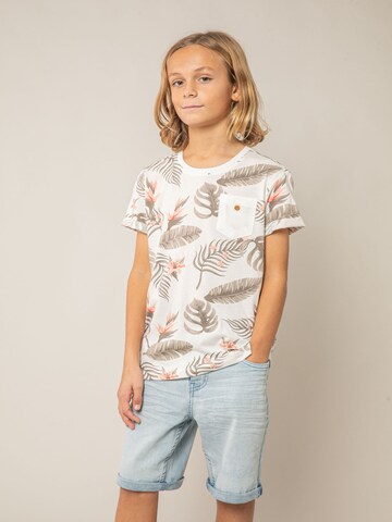 T-Shirt 'Nubie' Deeluxe en blanc : devant