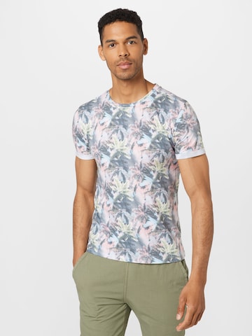 Key Largo Shirt 'FLORIDA' in Wit: voorkant