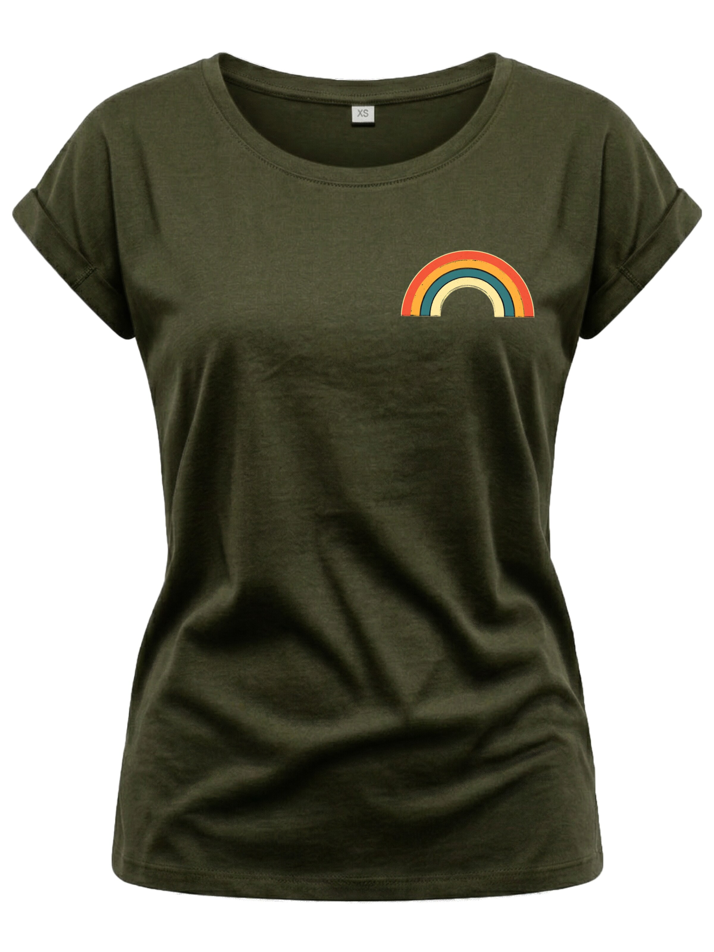 MAKAYA Shirt 'Rainbow' in Green