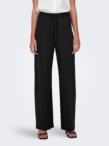 ONLY Wide leg Trousers 'Jany' in Black: front