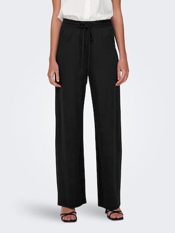 ONLY Wide leg Pants 'JANY' in Black: front