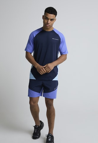 T-Shirt fonctionnel 'Vault' MONTERRAIN en bleu
