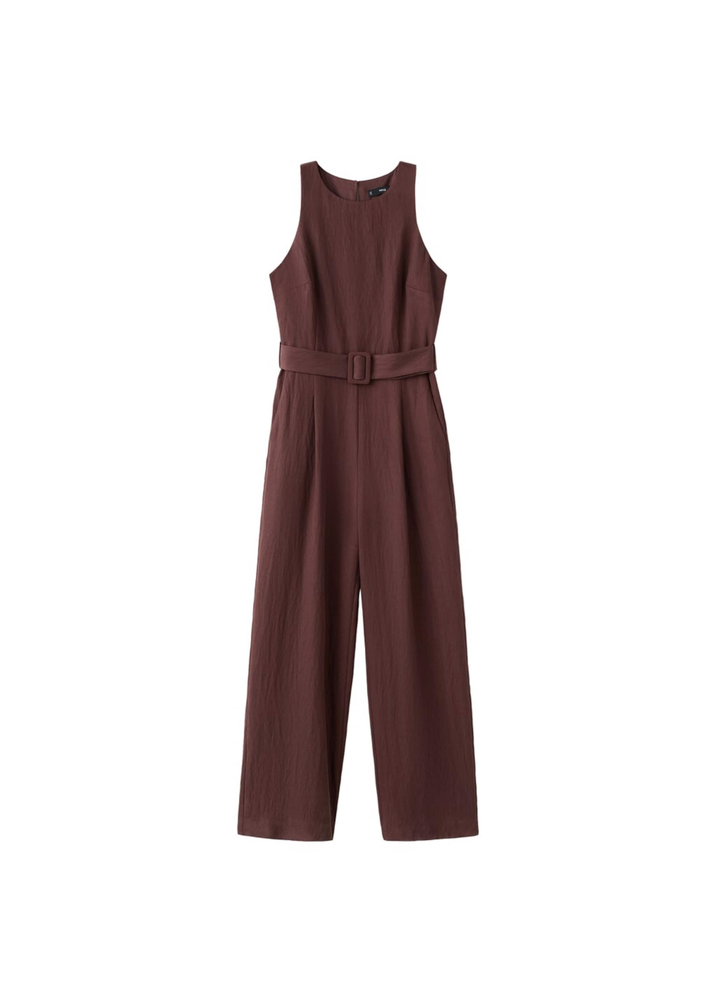 MANGO Jumpsuit 'Romy-w' in Brown: front