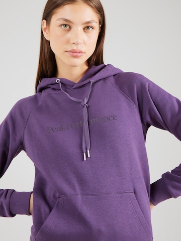 PEAK PERFORMANCE Athletic Sweatshirt 'Ground' in Purple