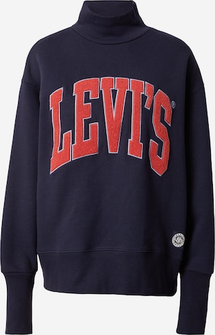 LEVI'S ®Sweater majica 'Graphic Gardenia Crew' - crna boja: prednji dio