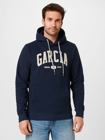 GARCIA Sweatshirt in Blauw: voorkant