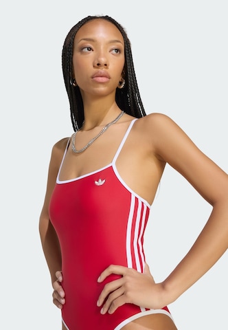 ADIDAS ORIGINALS - Soutien Bustier Fato de banho em vermelho