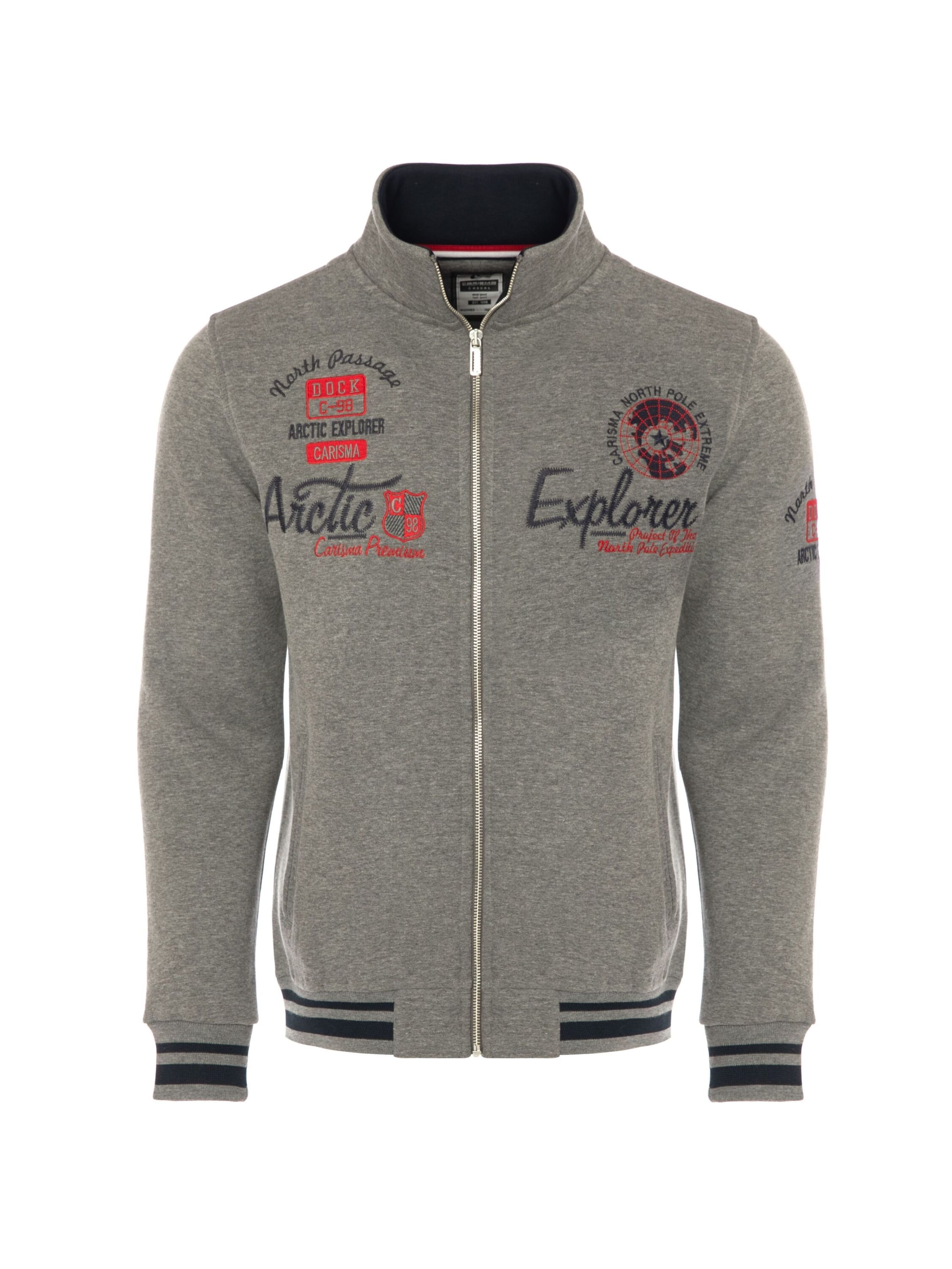 CARISMA Sweat jacket in Grey: front