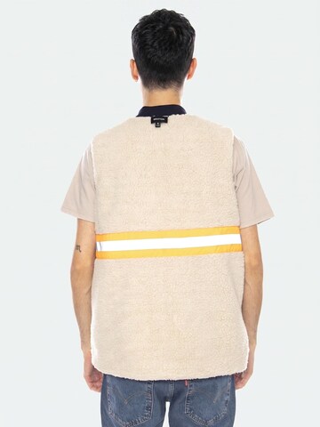 Brixton Vest 'Builders Abraham Rev Vest -- Men's Reversible Rinse Denim Sherpa Vest' i blå