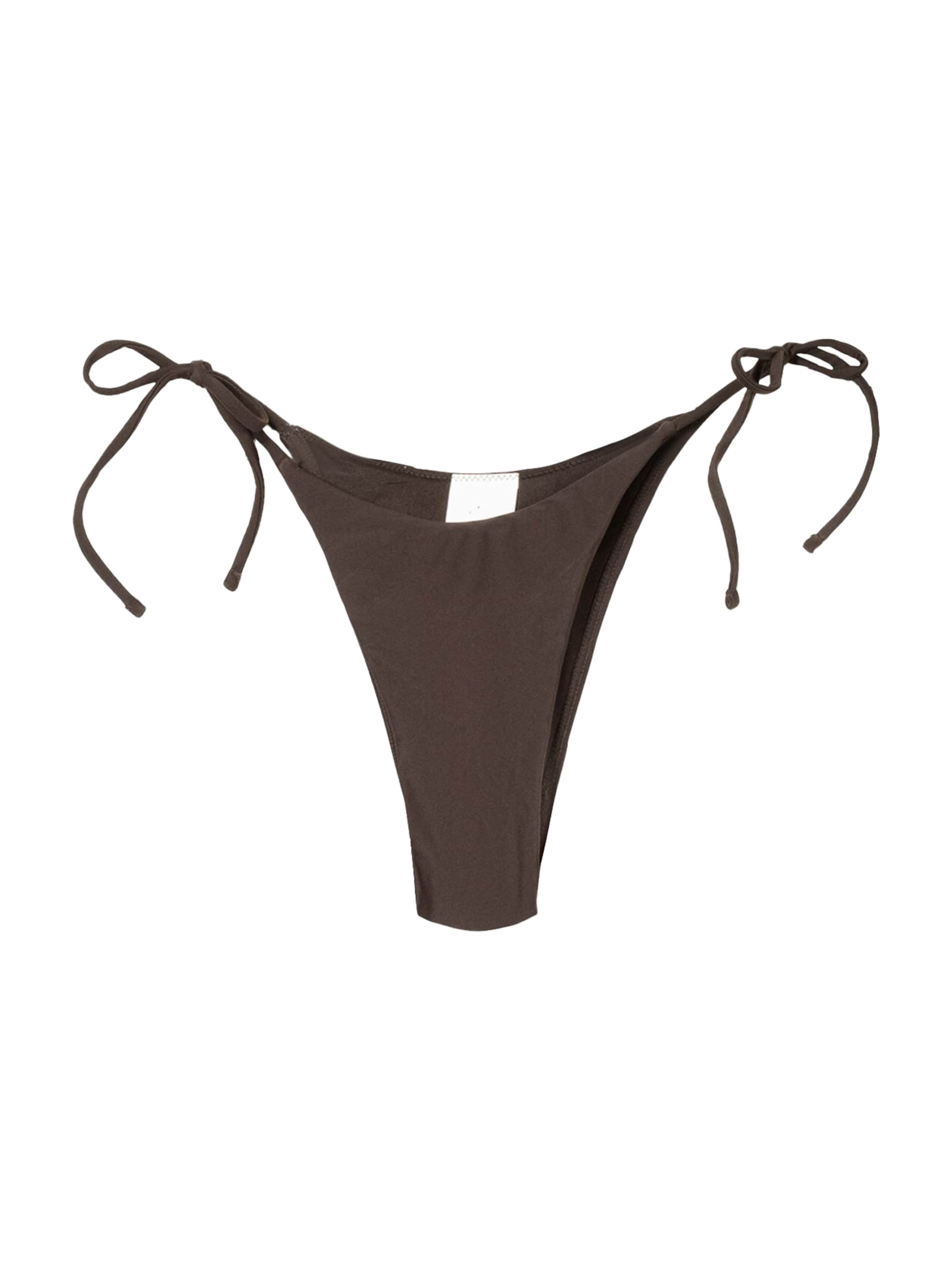 Bershka Bikiniunderdel i mörkbrun, Produktvy