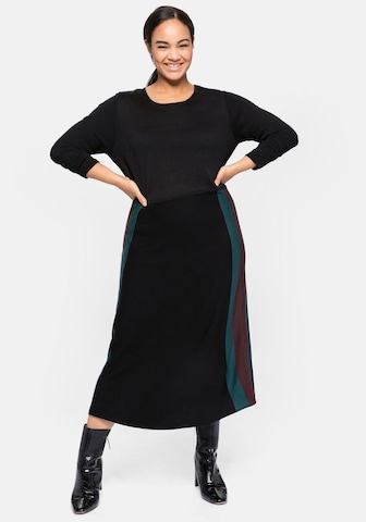 SHEEGO Knitted dress in Black