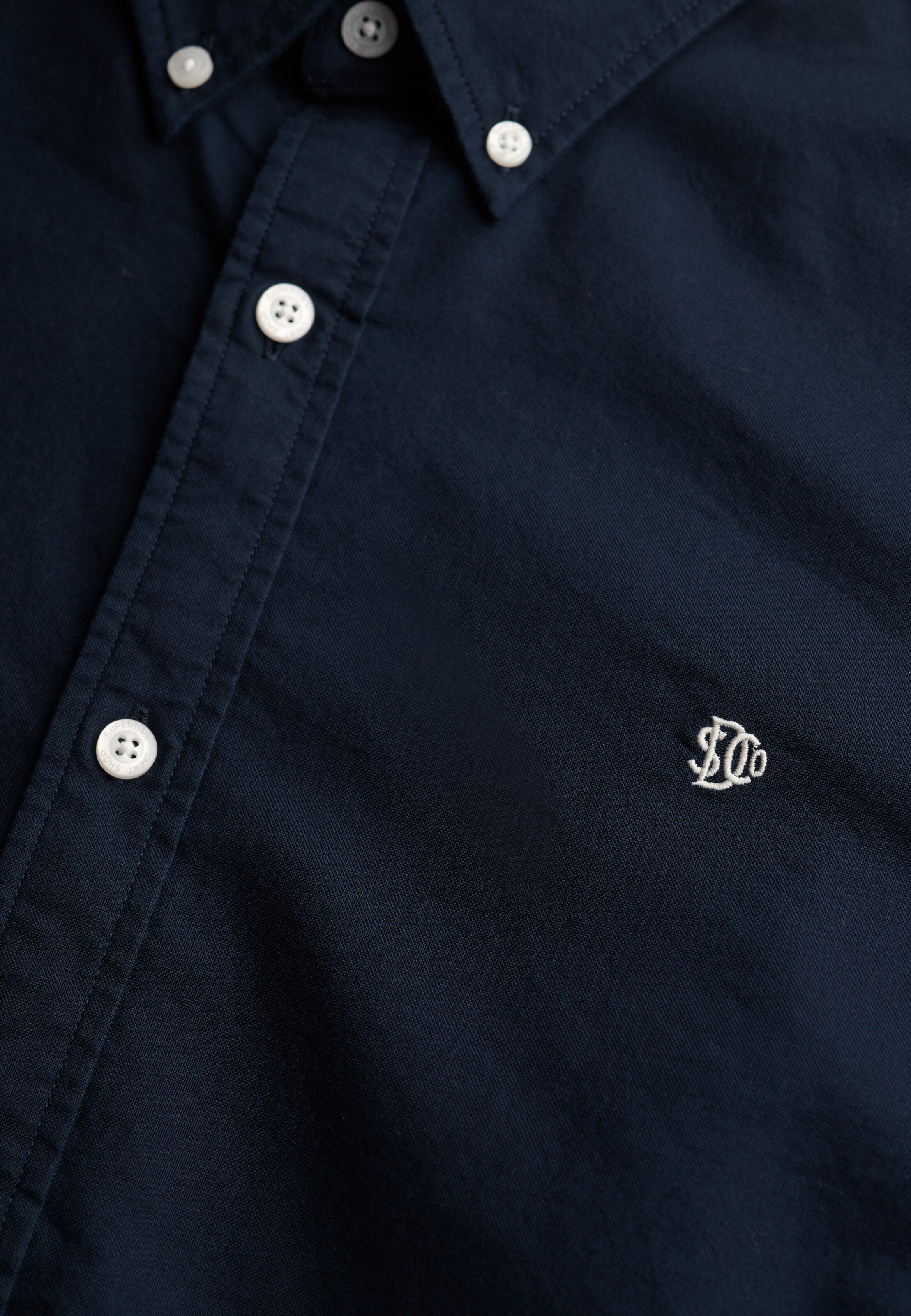 Superdry & Co Slim fit Overhemd in Blauw