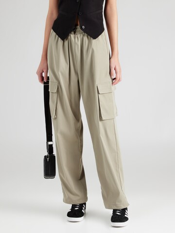 Wide Leg Pantalon cargo 'CASHI' ONLY en vert : devant