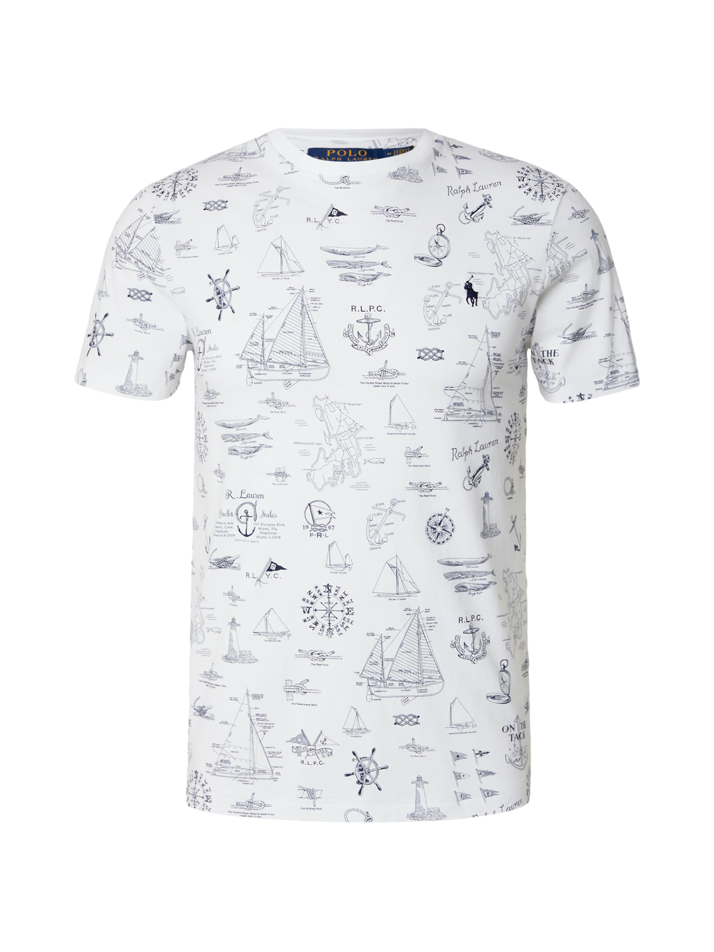 Polo Ralph Lauren Футболка в Темно-синий / Белый, Обзор товара