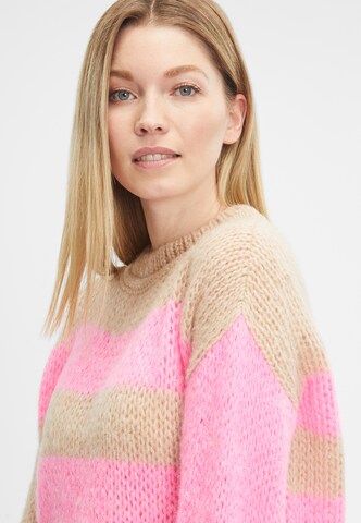 Frogbox Strickpullover mit Streifen in Pink