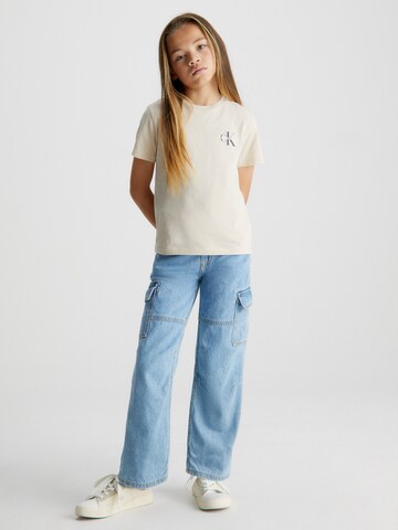 balts Calvin Klein Jeans T-Krekls