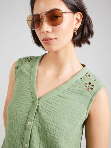 VERO MODA Bluse 'VMNATALI' i grøn