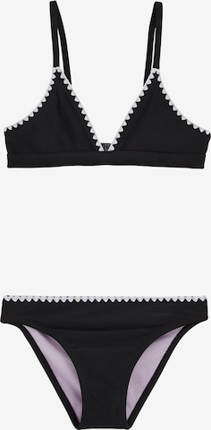 juoda WE Fashion Trikampė Bikinis: priekis