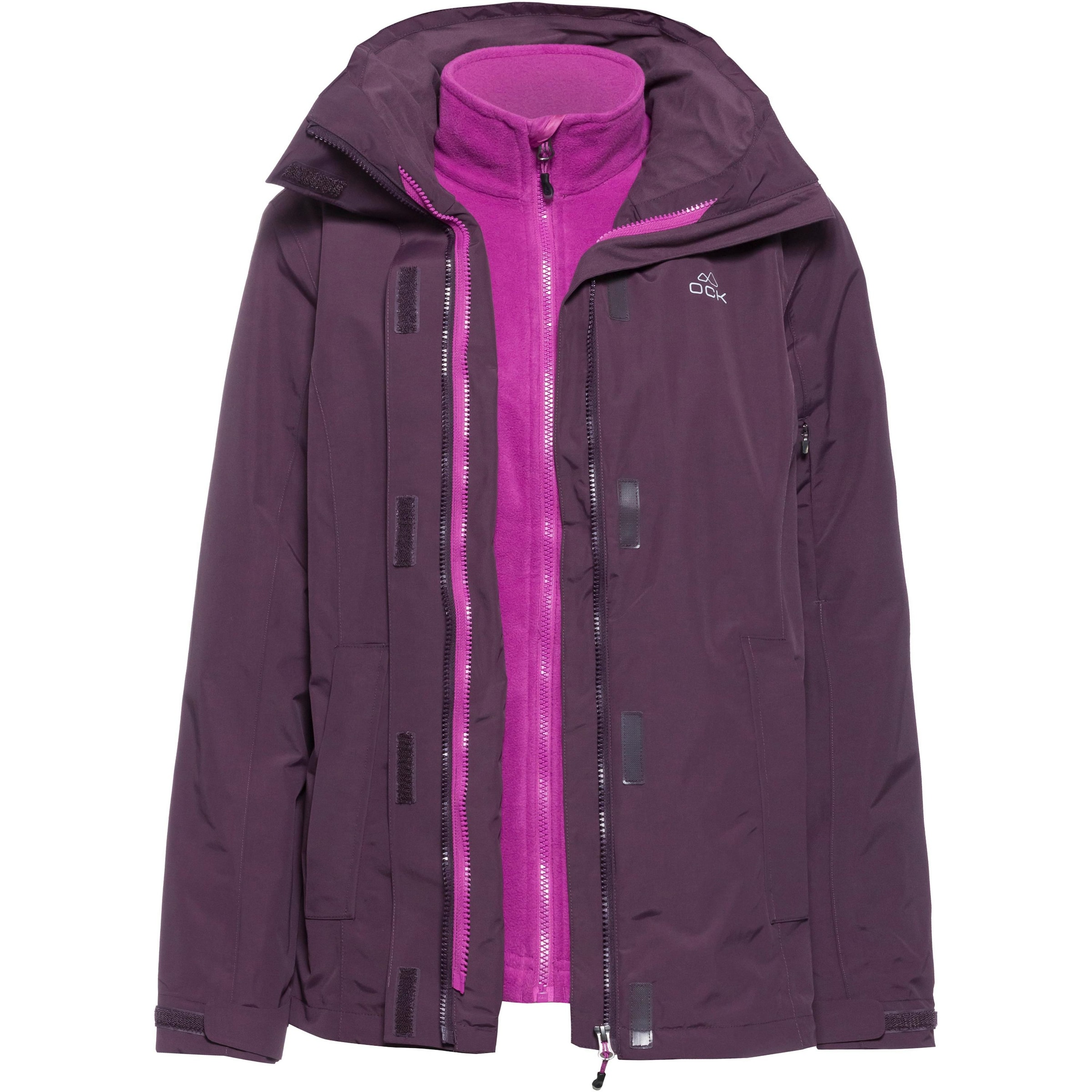 OCK Outdoorjacke in Lila: Vorderseite