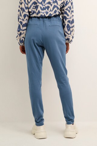 Kaffe Skinny Pleat-Front Pants 'Jillian' in Blue