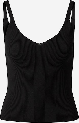 A LOT LESS Knitted top 'Isabelle' in Black: front