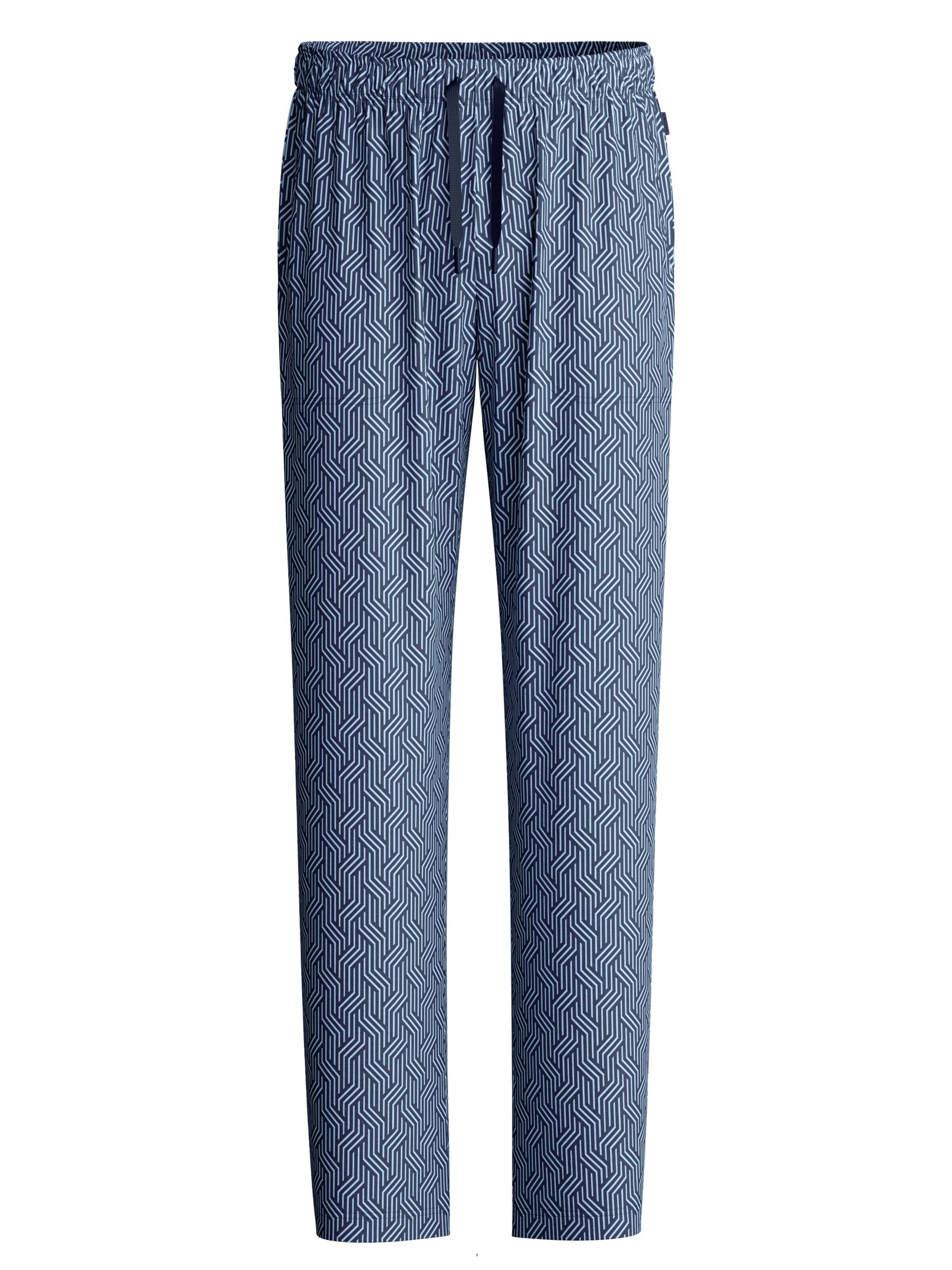 CALIDA Pajama Pants 'RMX Sleep Free' in Blue: front