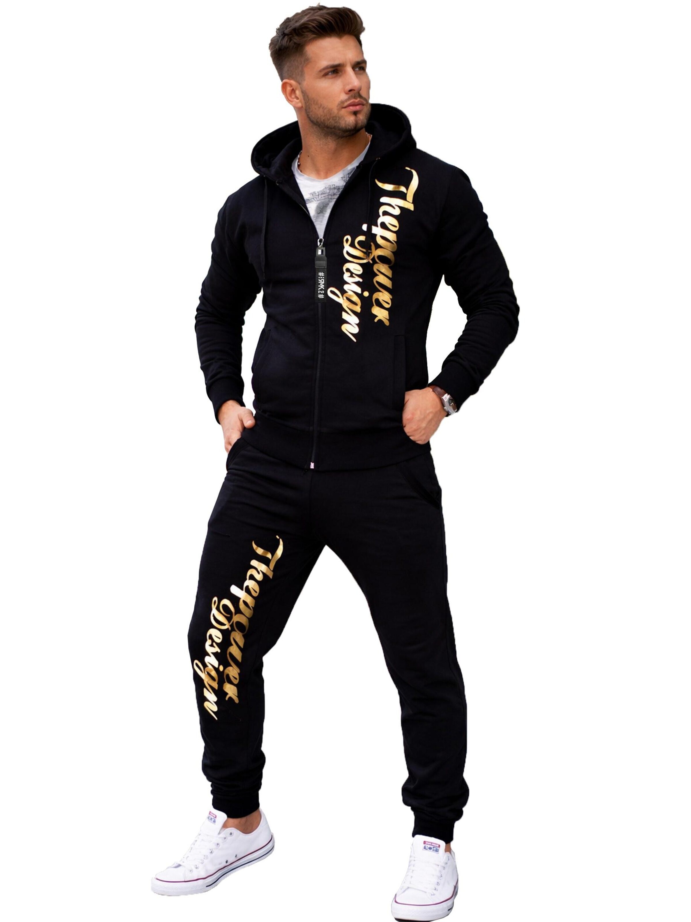RMK Sweatsuit 'The Power Design' in Gold: front