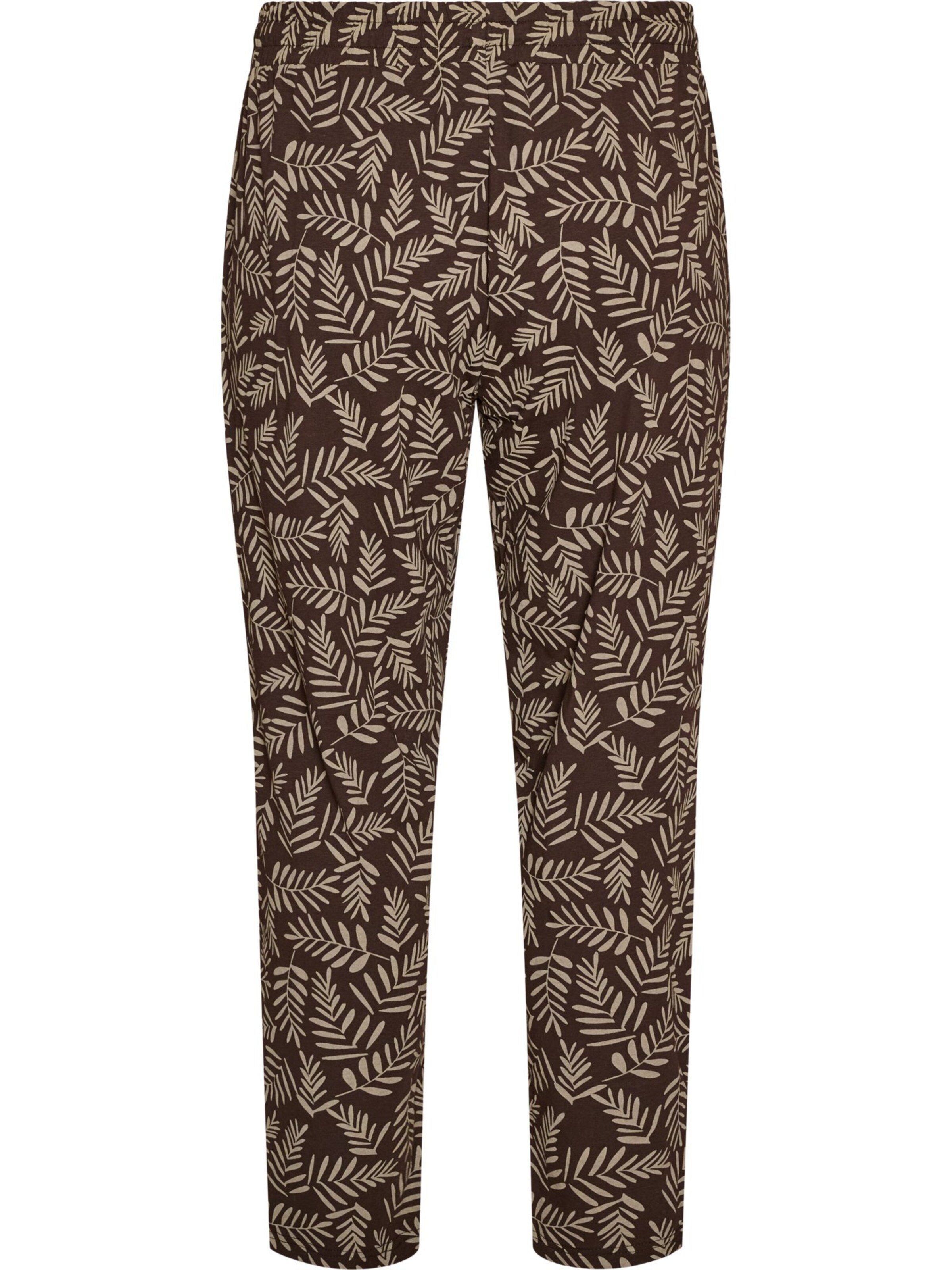 Pantaloni de pijama 'DANA' de la Zizzi pe maro: față