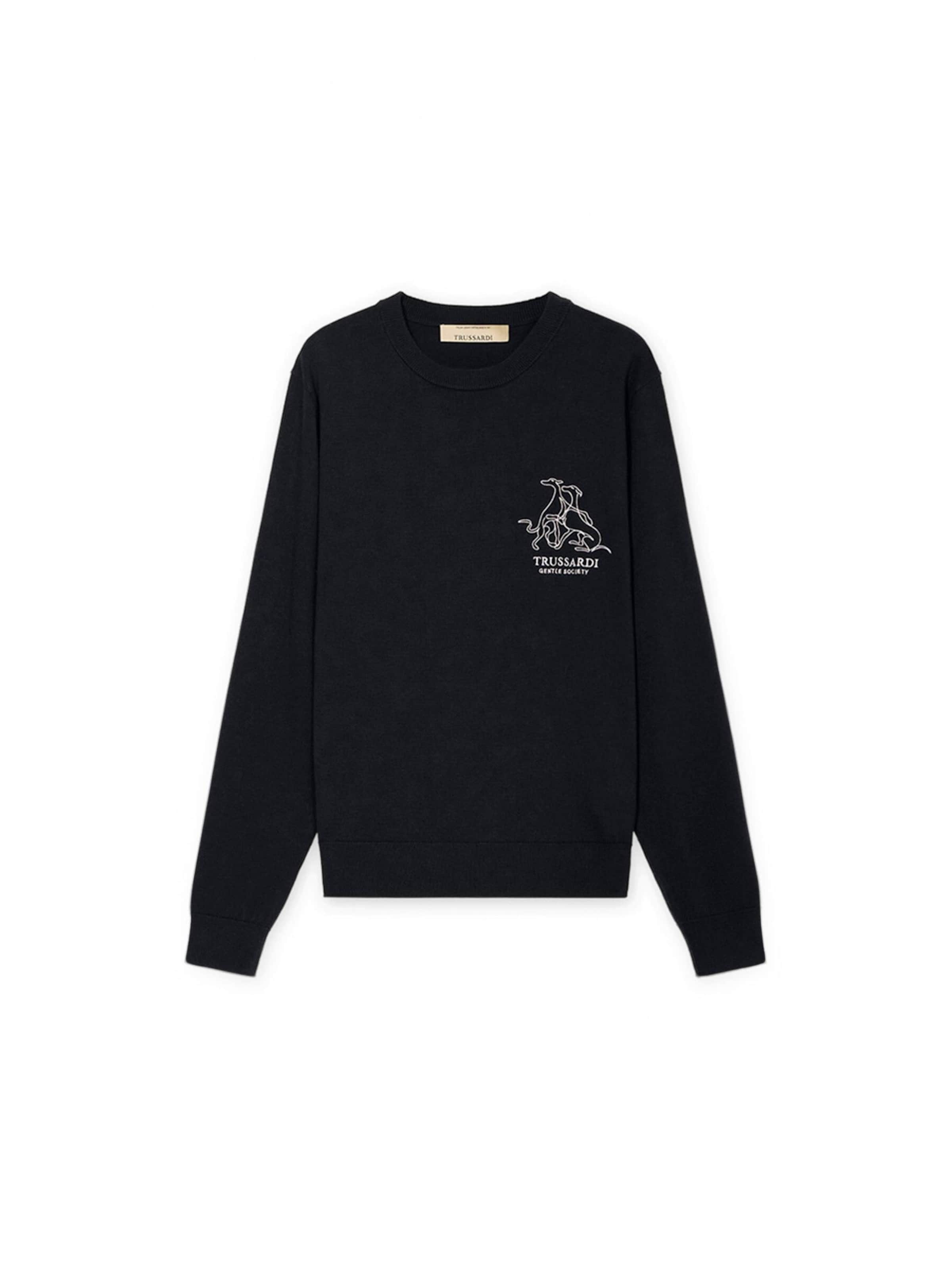 Pull-over Trussardi en bleu : devant