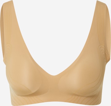 SLOGGI Triangle Bra 'ZERO Feel' in Brown: front