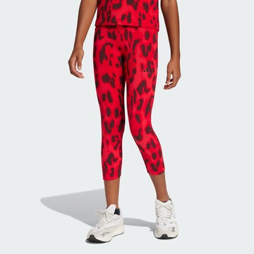ADIDAS SPORTSWEAR Skinny Sports trousers 'Future Icons' in Red: front