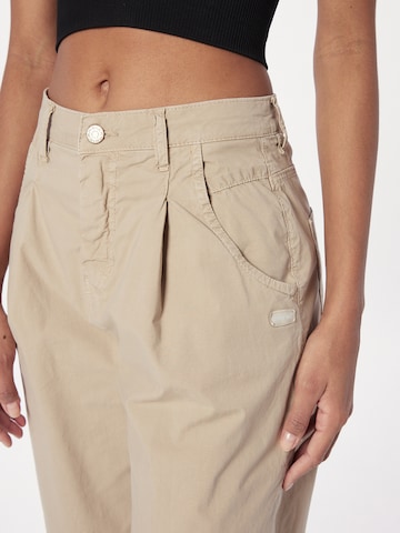 Gang Tapered Pleat-Front Pants 'SILVIA' in Beige