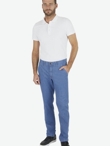 CLUB OF COMFORT Regular Chino Pants 'GARVEY' in Blue